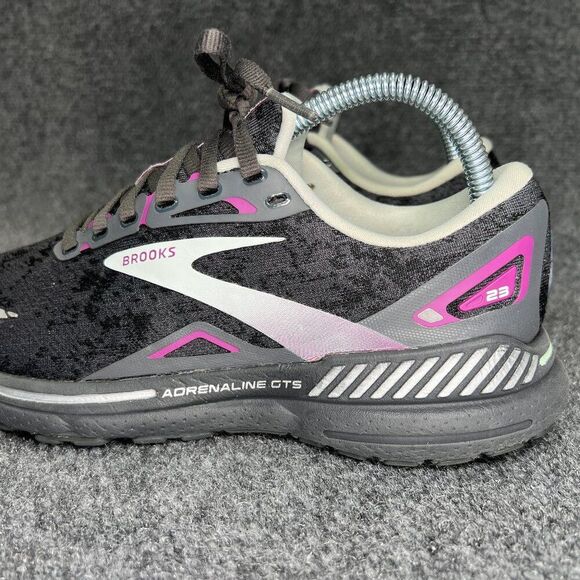 Brooks Adrenaline GTS 23 Running Shoes Women's 7 Grey Athletic Training Sneakers - Picture 5 of 12
